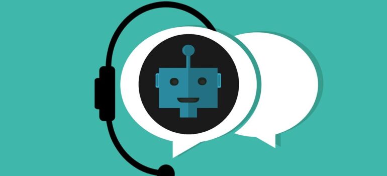 A visual representation of a chatbot.