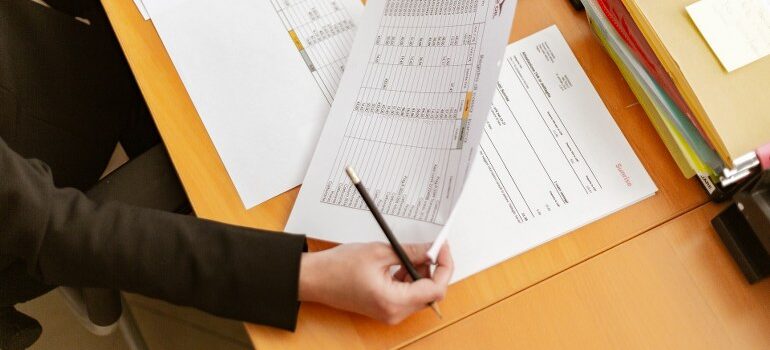 A person working on data enrichment.