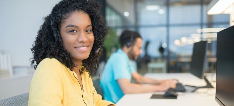 A customer service agent.