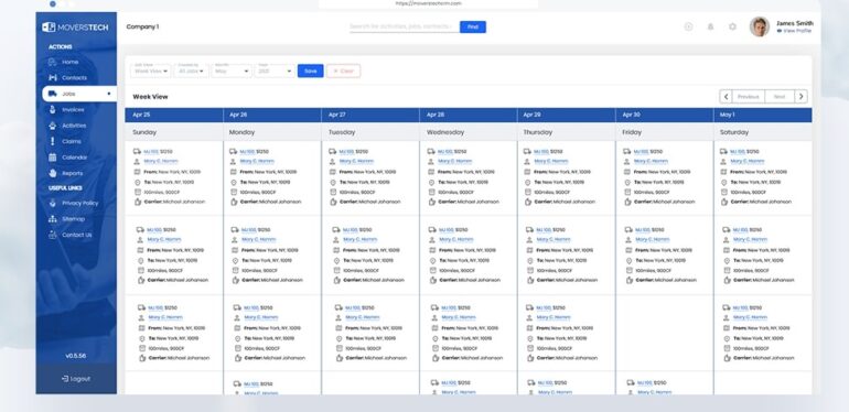 MoversTech CRM software